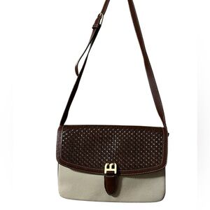 Bally Giaguaro Brown  and Tan Crossbody Bag